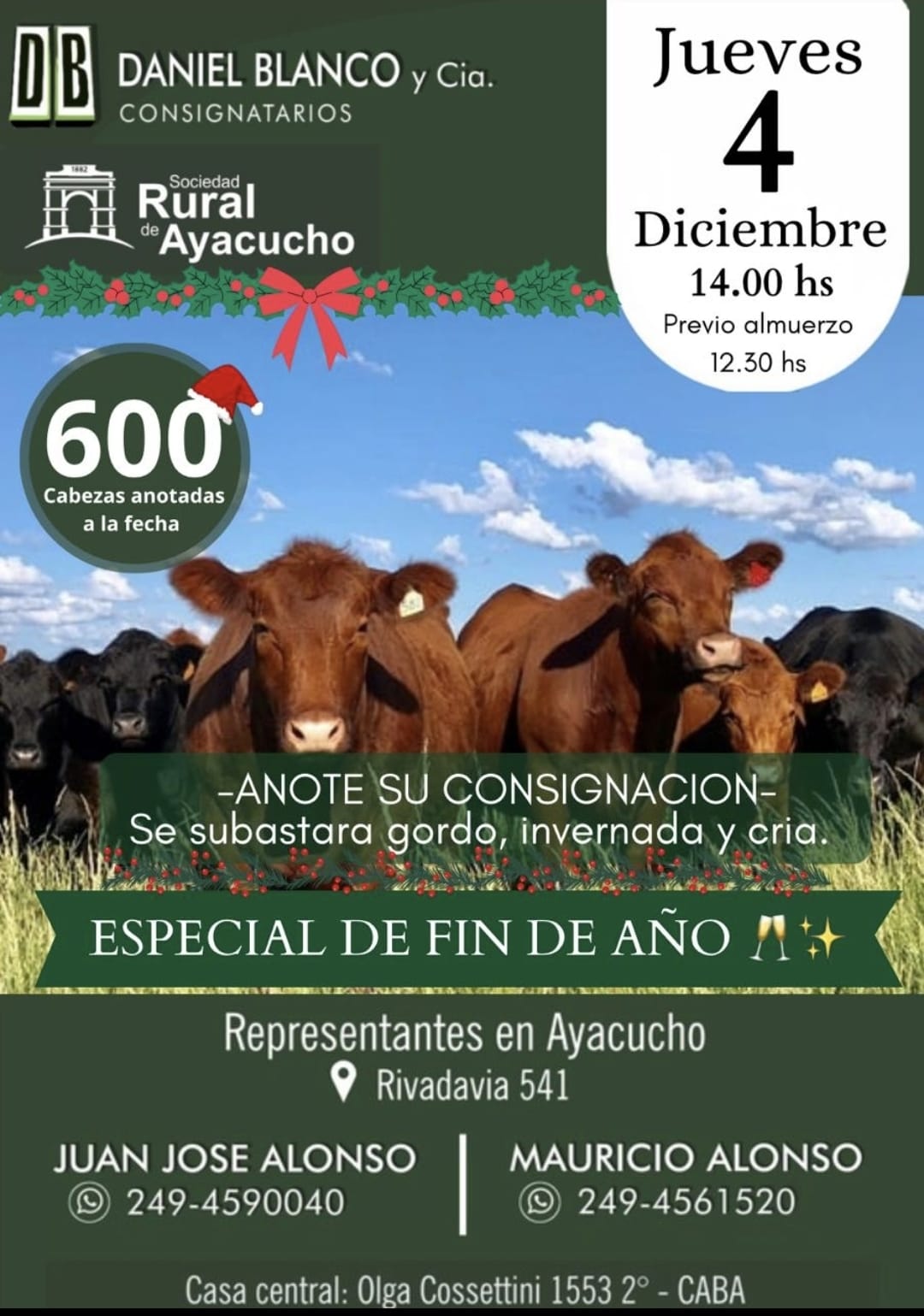 Gordo, invernada y cria. Especial fin de año