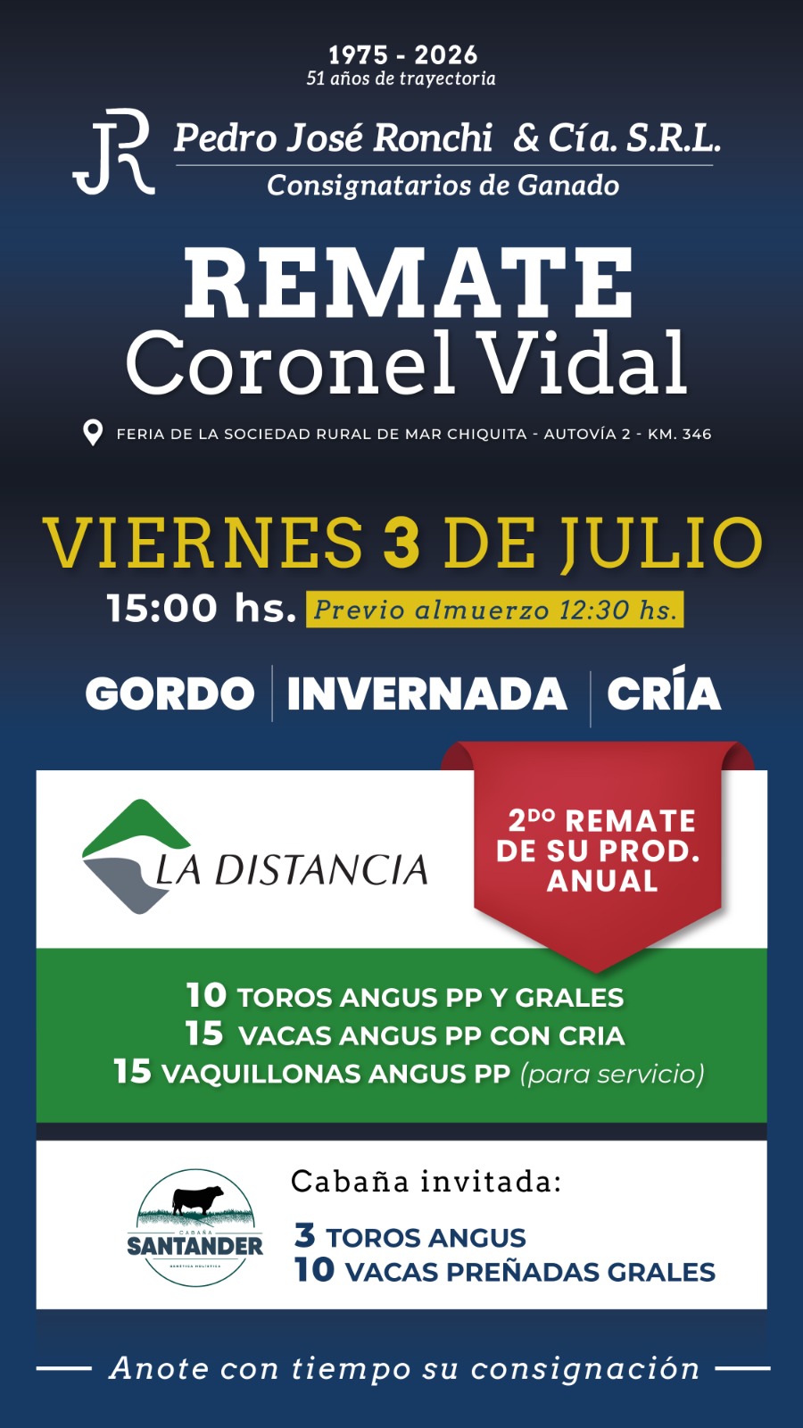 Remate en Coronel Vidal, gordo invernada y cría