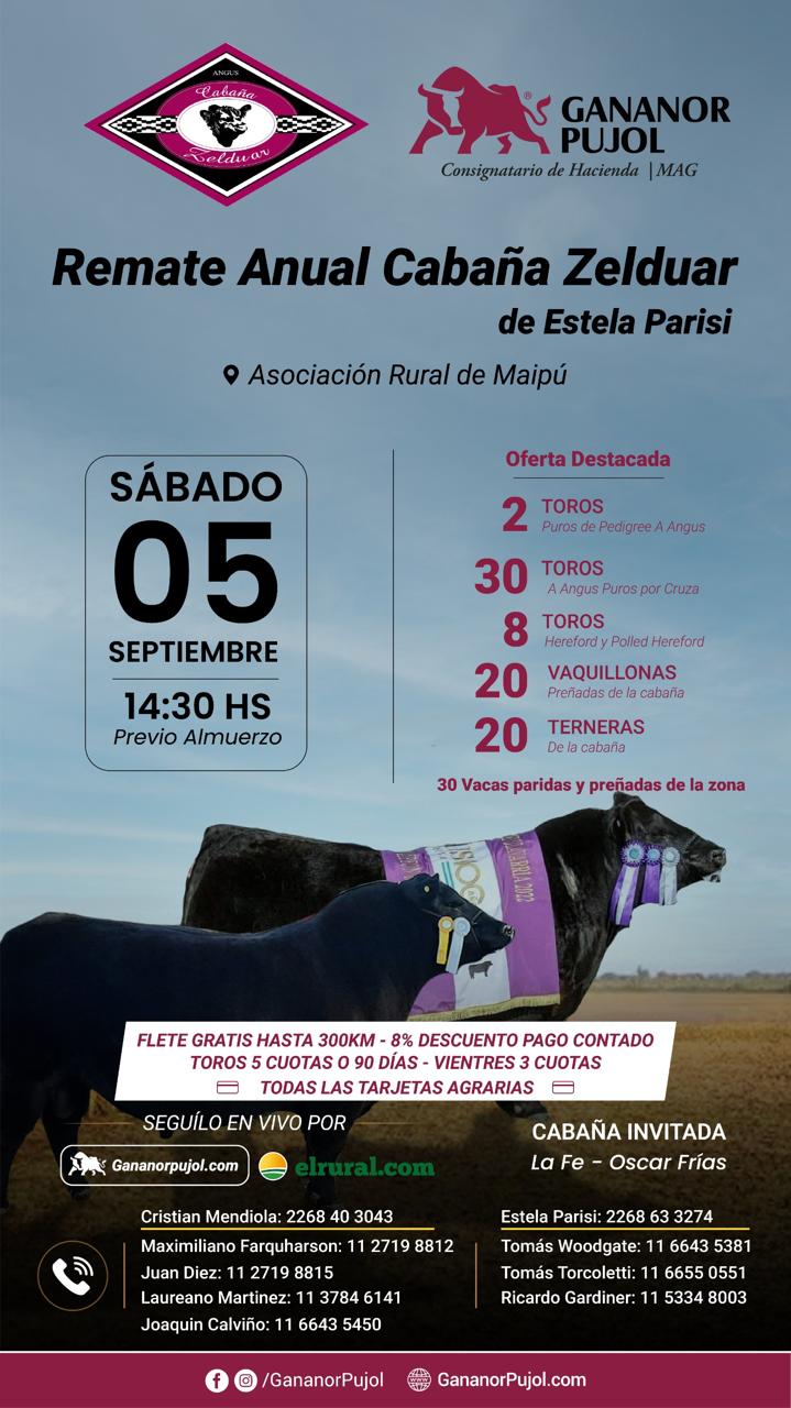 Remate Anual, Cabaña Zelduar