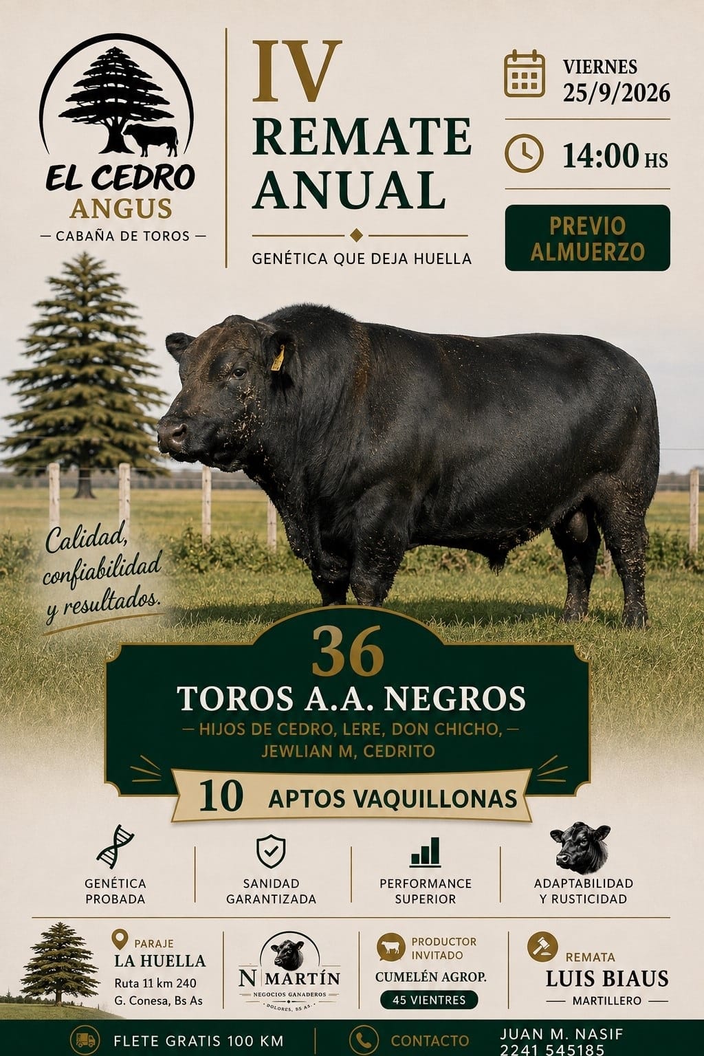 IV Remate Anual, El Cedro Angus