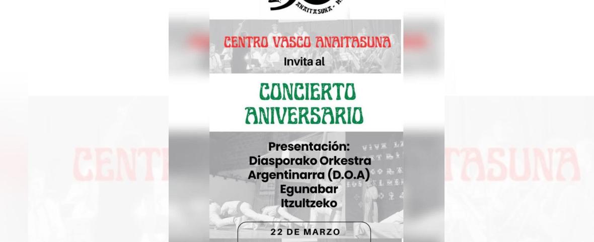 El Centro Vasco Anaitasuna celebra sus 50 años con un histórico encuentro de músicos