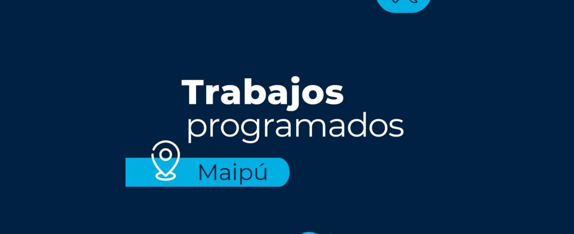 Corte programado de agua en Maipú por trabajos en la red