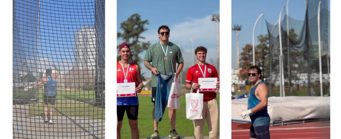 Tomás Olivera se consagró campeón argentino U23 con un lanzamiento de 69,39 metros