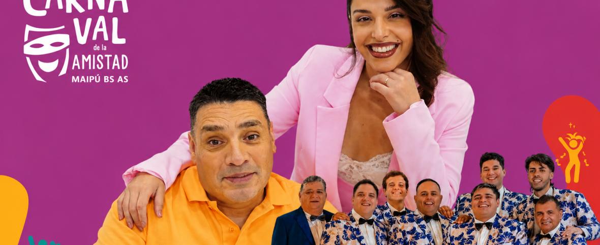 El Carnaval de la Amistad confirmó a Los Palmeras y a LBC junto a Euge Quevedo para su edición 2027