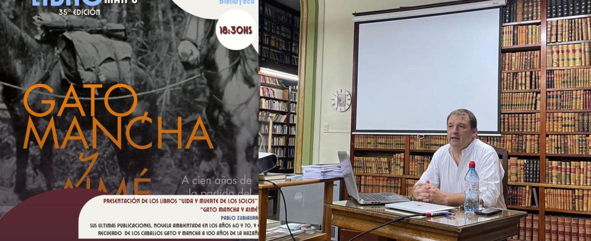 Pablo Zubiaurre presentará dos de sus obras en Maipú y adelantó una novela sobre Francisco Ramos Mejía