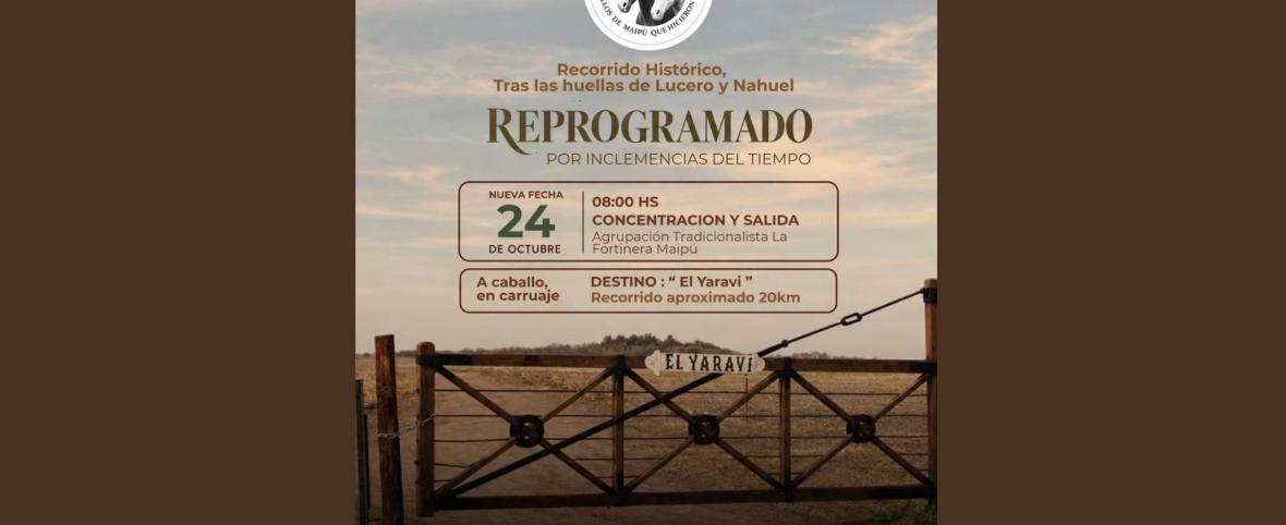 Reprograman el recorrido histórico “Tras las huellas de Lucero y Nahuel”