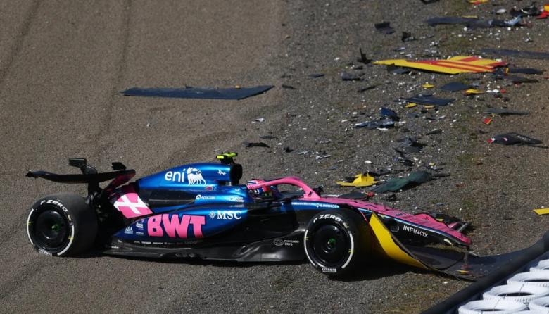 Franco Colapinto sufrió un fuerte accidente en Hungaroring mientras probaba el Alpine