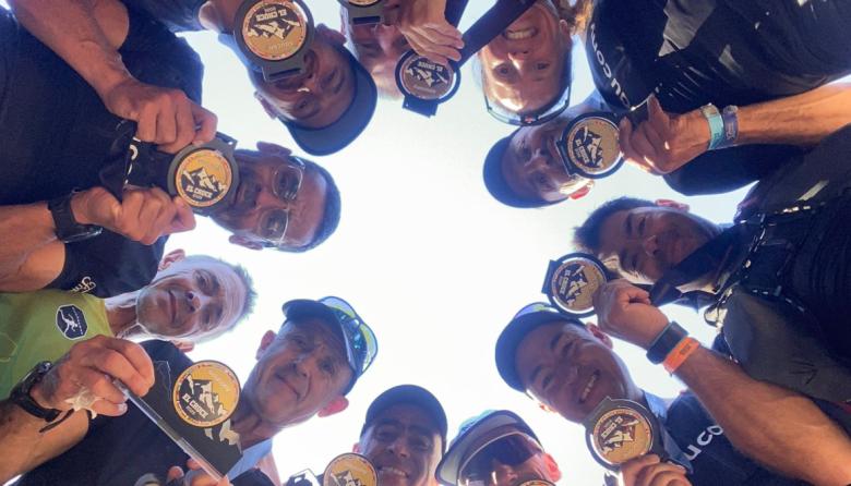 Experiencias y desafíos del grupo Los Guerreros en El Cruce , la carrera realizada en Villa La Angostura