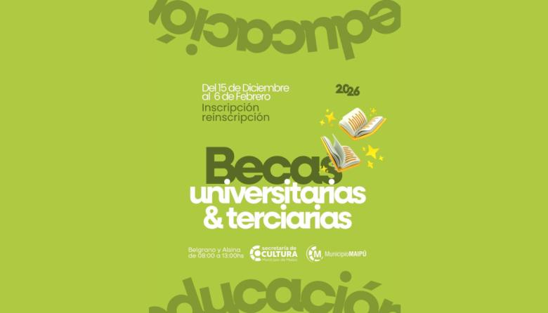 Últimos días para inscribirse a las Becas Municipales Universitarias y Terciarias 2026