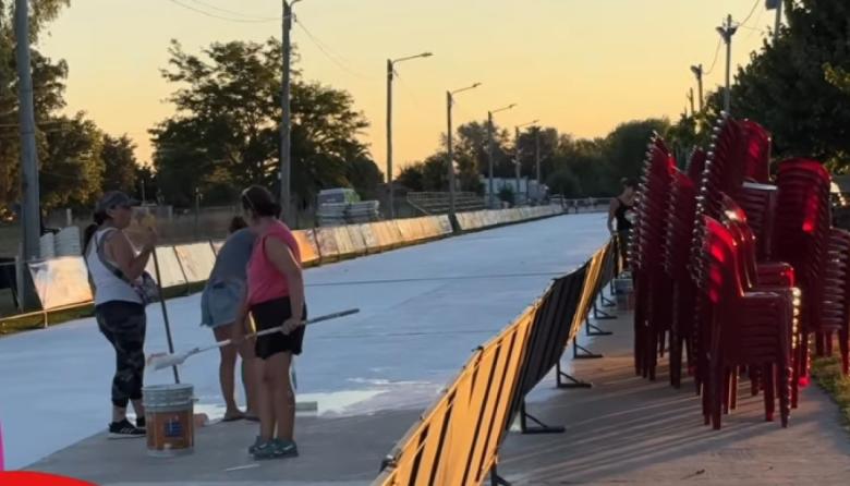 Todo listo para el inicio del Carnaval de la Amistad: el predio ya está casi finalizado