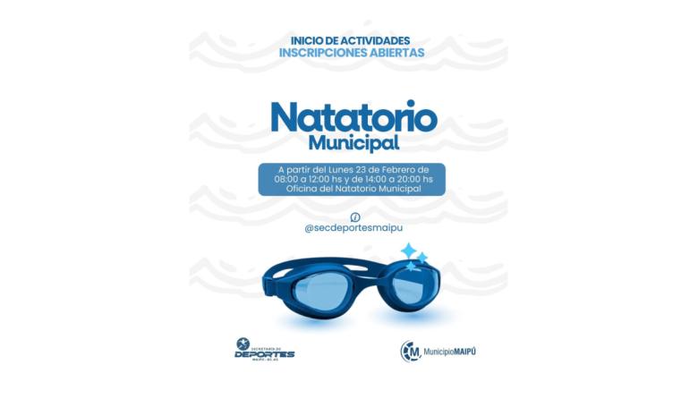 Abren las inscripciones para las actividades 2026 en el Natatorio Municipal