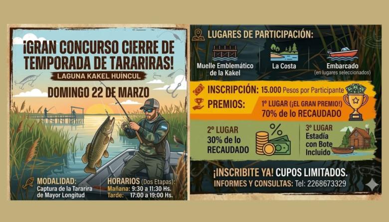 Gran Concurso de Tarariras en Laguna Kakel Huincul