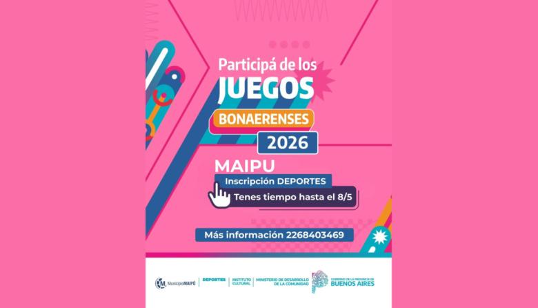 Abrió la inscripción para los Juegos Bonaerenses 2026 en Maipú