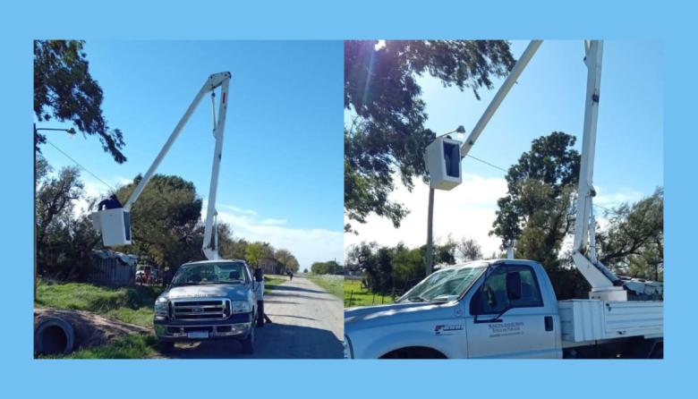 Avanzan los trabajos de mantenimiento y recambio del alumbrado en Santo Domingo