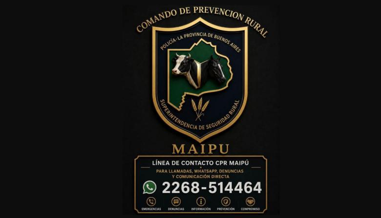 El CPR Maipú recordó su línea de contacto y realizó procedimientos en la zona rural