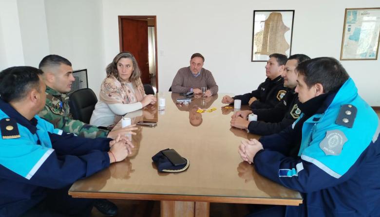 El Ejecutivo Municipal coordinó acciones con las fuerzas de seguridad del distrito