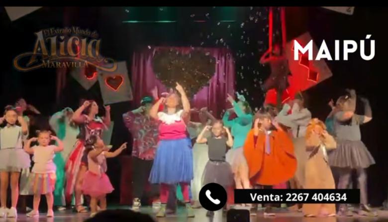 “Alicia en el País de las Maravillas” llega a Maipú con una propuesta para toda la familia