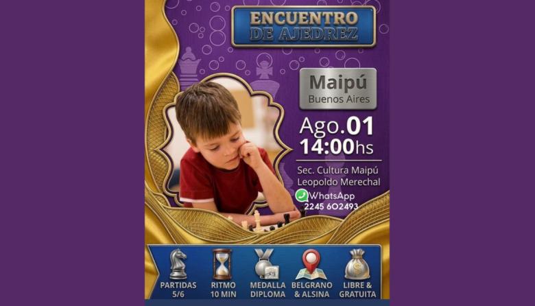 Convocan a un encuentro de ajedrez abierto a la comunidad