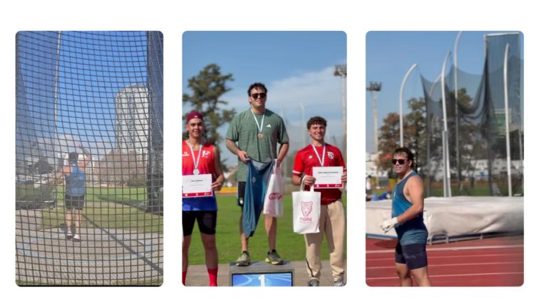 Tomás Olivera se consagró campeón argentino U23 con un lanzamiento de 69,39 metros