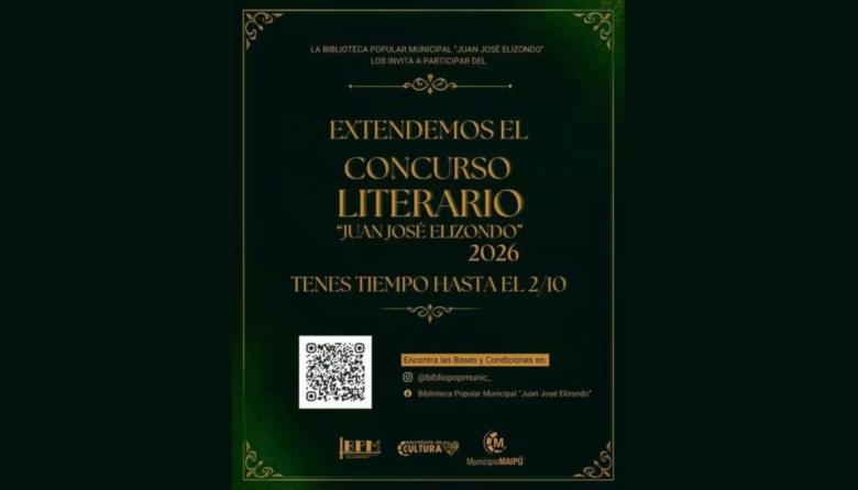 Se prorroga el plazo para participar del Certamen Literario Juan José Elizondo