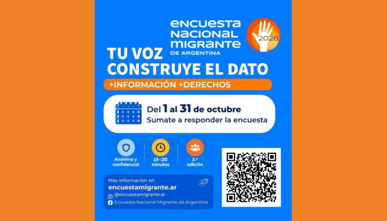 Lanzaron la tercera edición de la Encuesta Nacional Migrante de Argentina