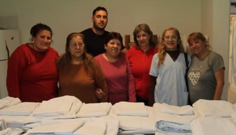 El Taller Municipal de Costura confeccionó y donó sábanas para el Hospital Municipal