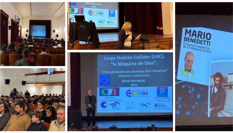 Mario Benedetti brindó una charla sobre los secretos del universo en Maipú