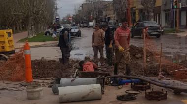 Interrupción de agua en toda la localidad por rotura de cañerías