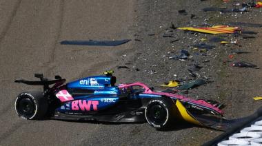 Franco Colapinto sufrió un fuerte accidente en Hungaroring mientras probaba el Alpine