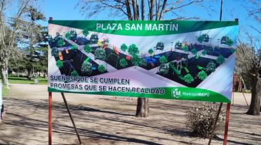 Renuevan los juegos infantiles en Plaza San Martín