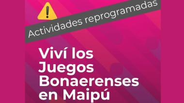 La etapa regional de los Juegos Bonaerenses se reprograma por alerta meteorológica