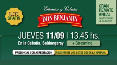 Cabaña Don Benjamín presenta su tradicional remate con más de 750 reproductores