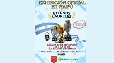 Maipú Exhibirá las Copas del Mundo, América y Finalissima de la Selección Argentina