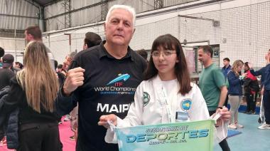 Daniela Montenegro logró la medalla de plata en taekwondo