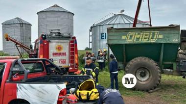 Un productor de Madariaga murió tras caer y quedar atrapado en un silo cerealero