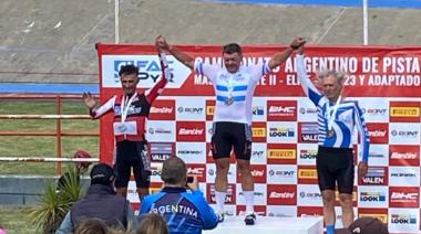 Walter Tanzi brilló en el Argentino de Pista y sumó tres nuevas medallas