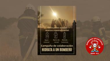 “Hidratá a un bombero”: colecta en apoyo a Bomberos Voluntarios de Maipú