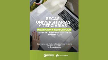 Abren la inscripción para las Becas Municipales 2026