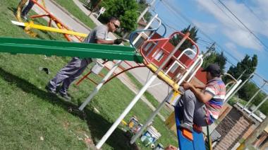 Reinstalan y acondicionan juegos infantiles en la Terminal de Ómnibus de Maipú