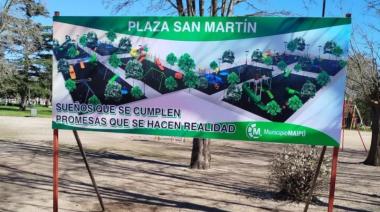 Hoy se inaugura el nuevo sector de juegos de la Plaza San Martín