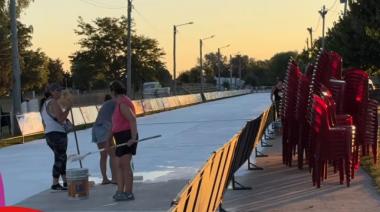 Todo listo para el inicio del Carnaval de la Amistad: el predio ya está casi finalizado