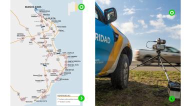 Fotomultas y controles viales activos en la Costa Atlántica: ubicación, velocidades y multas