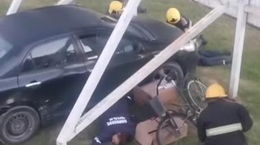 Bomberos realizaron una práctica de rescate vehicular