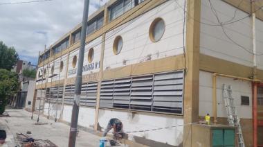 Avanzan las obras de mejora en la Escuela N° 1 “Domingo Faustino Sarmiento”