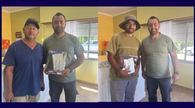 Entregaron útiles escolares a hijos de trabajadores municipales en Las Armas