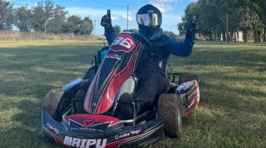 Matías Rouveda y Juani Cabrera se preparan para competir en el campeonato de karting KRL