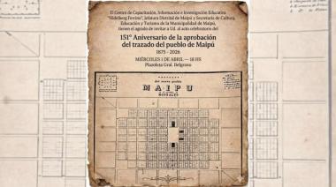 Maipú conmemora el 151° aniversario de su trazado