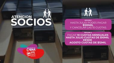 Socios del Carnaval: informan las opciones de pago para las cuotas 2026