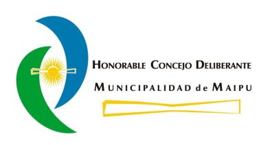 Sesión ordinaria del HCD de Maipú: tratarán proyectos de ordenanza, resoluciones y pedidos de informe