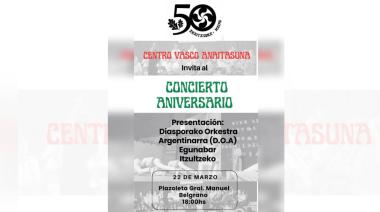El Centro Vasco Anaitasuna celebra sus 50 años con un histórico encuentro de músicos